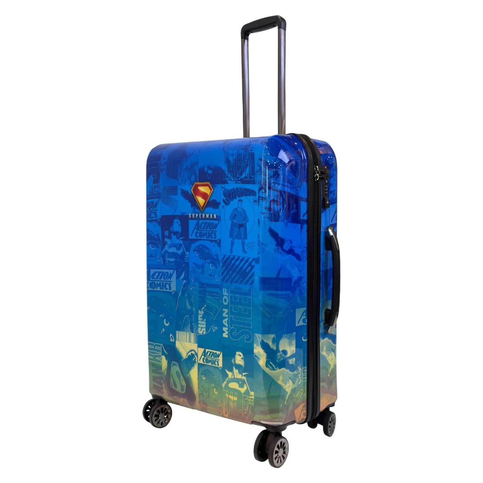 Cosmo Superman 65 cm Hard Trolley, 4 Wheels, Blue, SM002