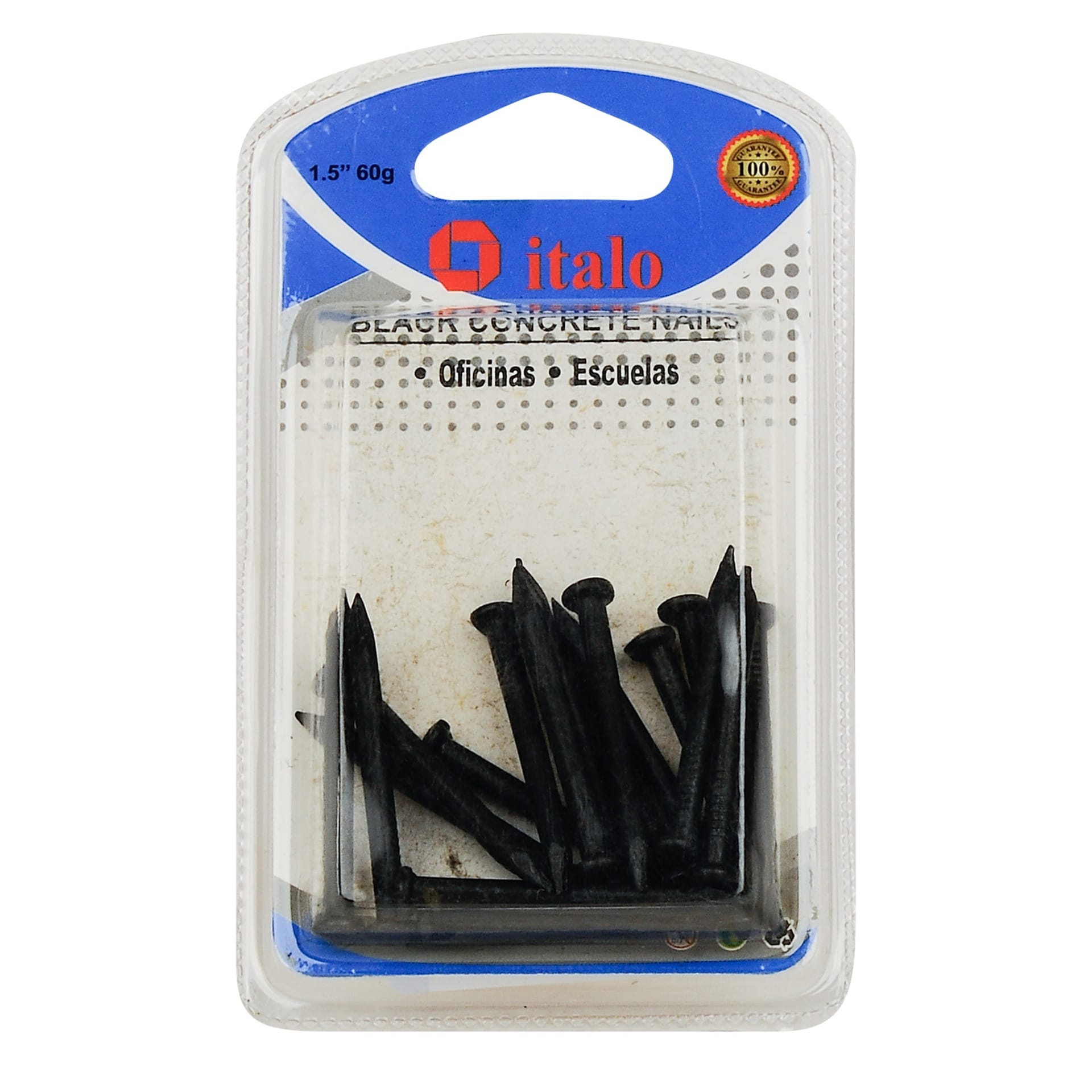 Lot Italo 1.5 inches Concrete Nail, Black, B-115