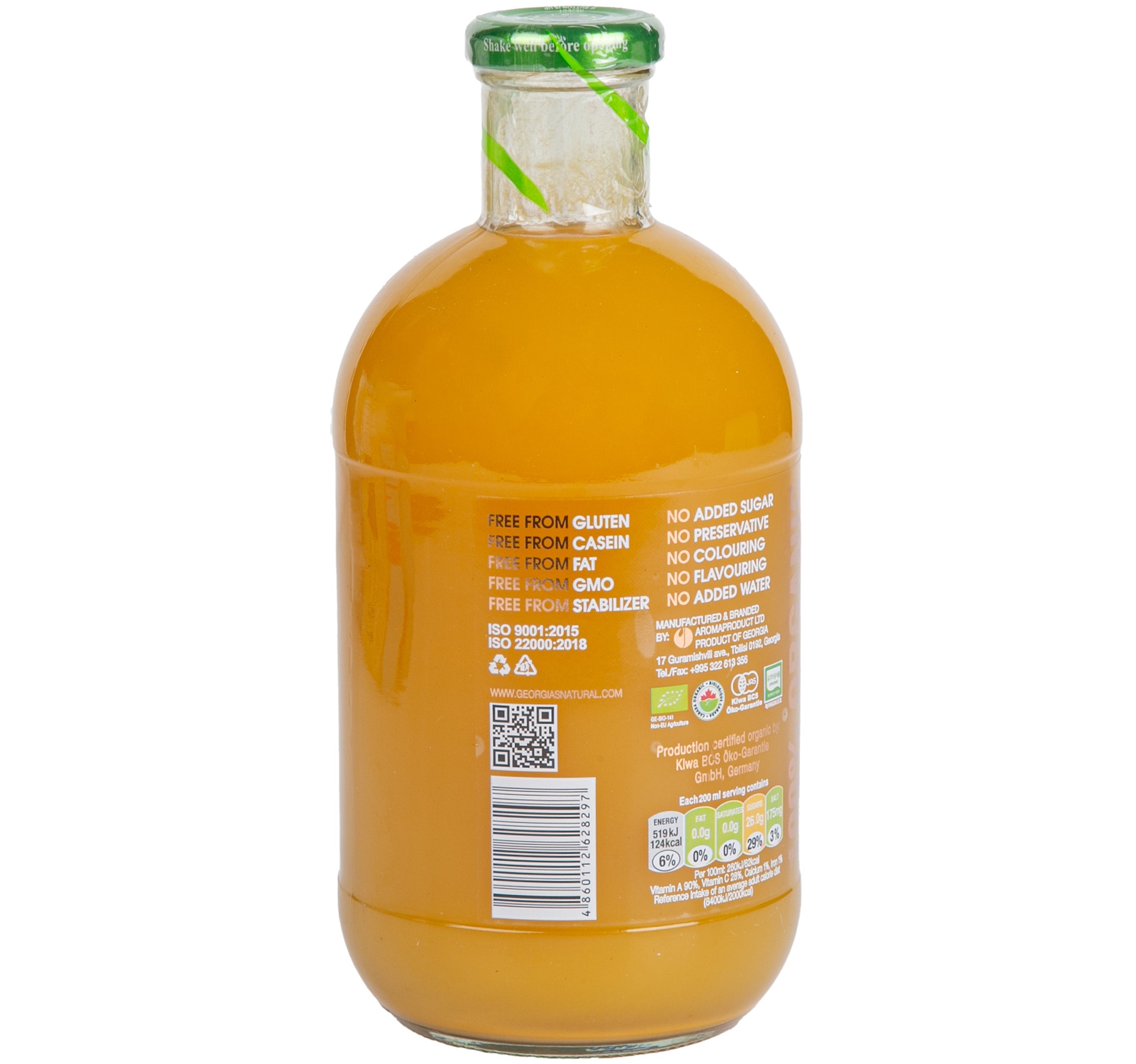 Georgia's Natural Organic Cold Pressed Pure Mango Juice 1 Litre hover image