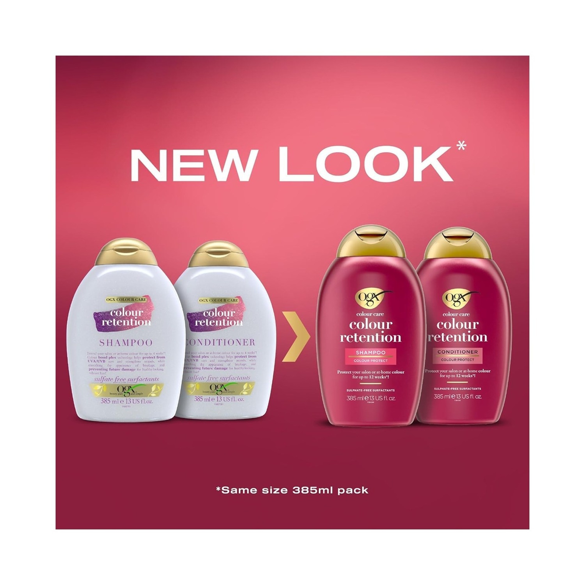 OGX Shampoo Colour Care Colour Retention Sulfate Free 385 ml