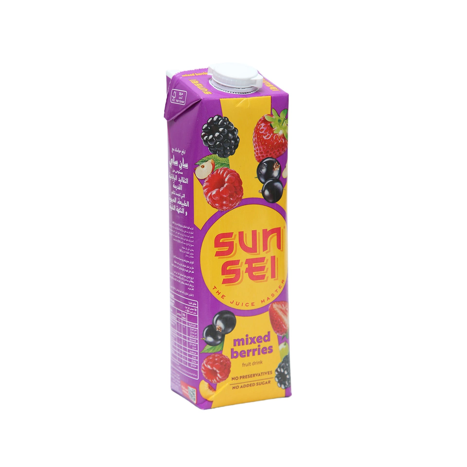 Sunsei No Added Sugar Mixed Berries Fruit Drink 1 Litre